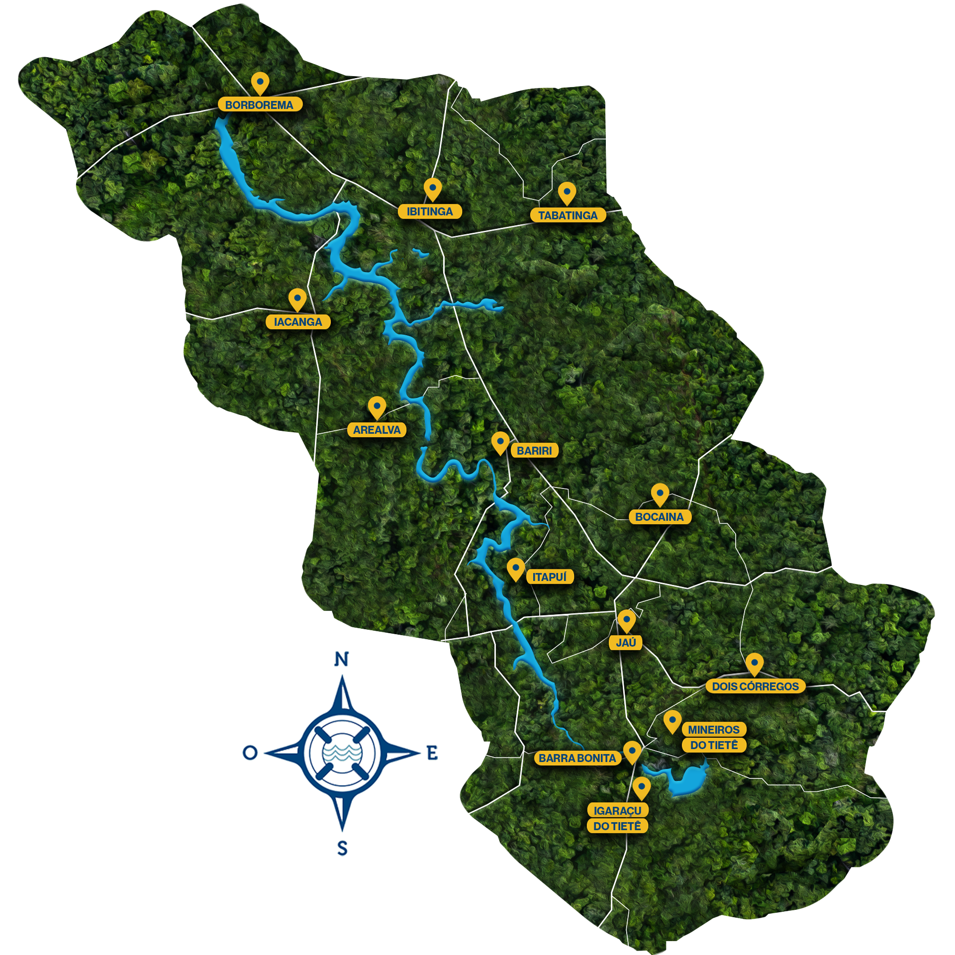 Mapa da Região